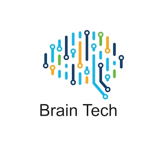 Design do logotipo do cérebro