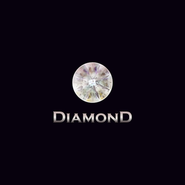 Vetor grátis design do logotipo do diamante