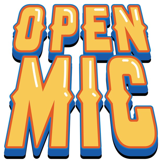 Design do logotipo do Open Mic