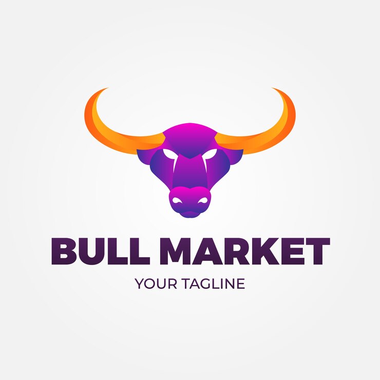 Vetor grátis design do modelo do logotipo da bull