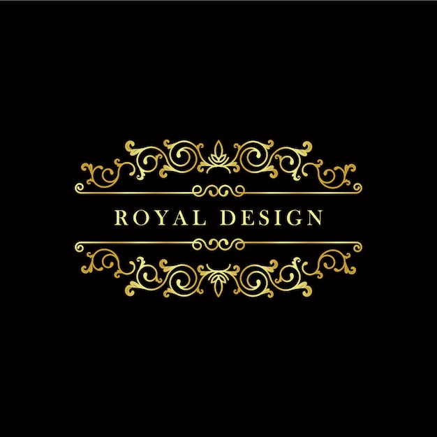 Vetor grátis design dourado do logotipo