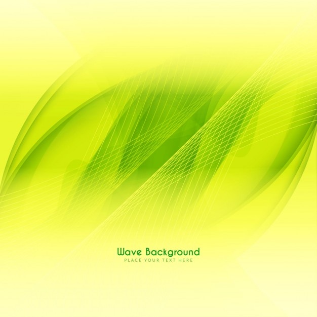 Design elegante abstract background onda verde