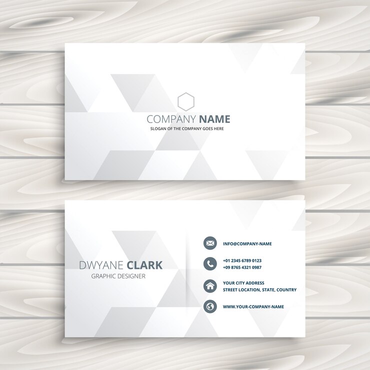 Vetor grátis design elegante cartão branco
