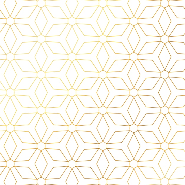 Vetor grátis design elegante fundo dourado padrão