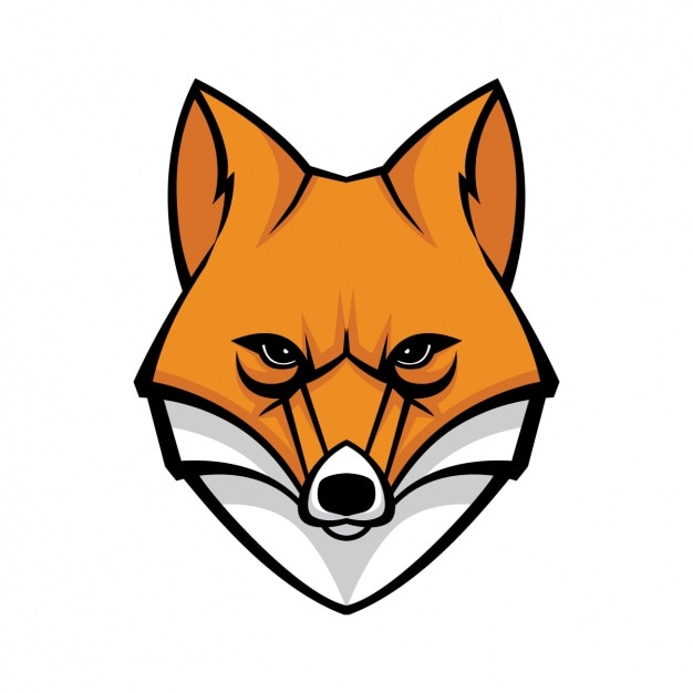 Vetor grátis design fox pintados à mão