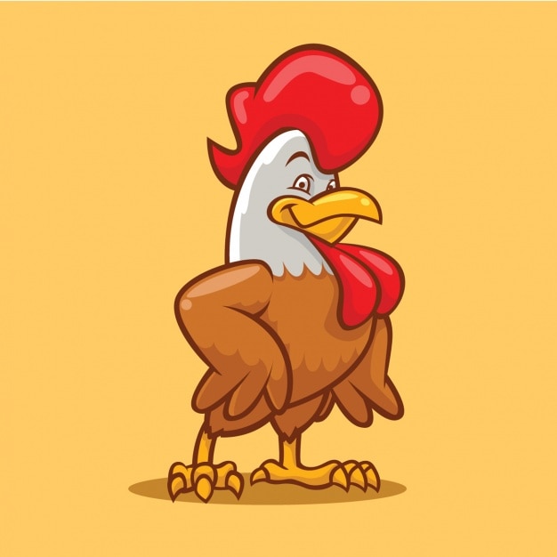 ilustração de clipart colorida de desenho de frango 6325752 Vetor