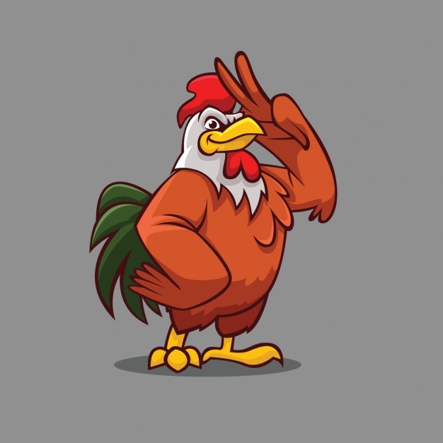 ilustração de clipart colorida de desenho de frango 7528056 Vetor