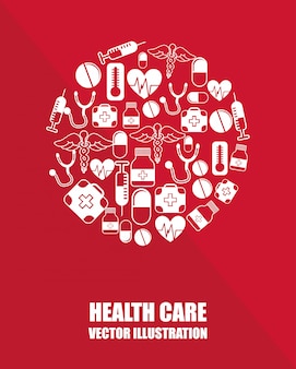 Design gráfico de cuidados de saúde