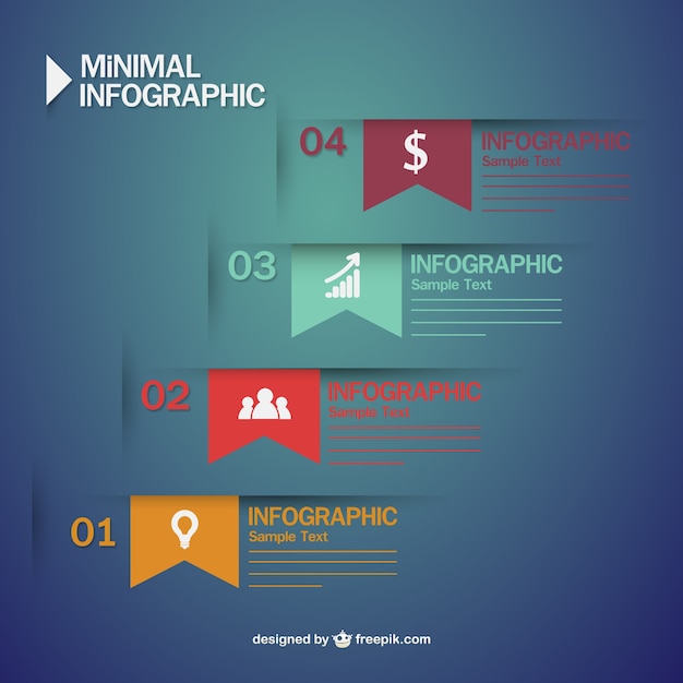 Design minimalista infográfico