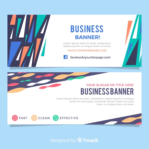 Design moderno banner abstrato