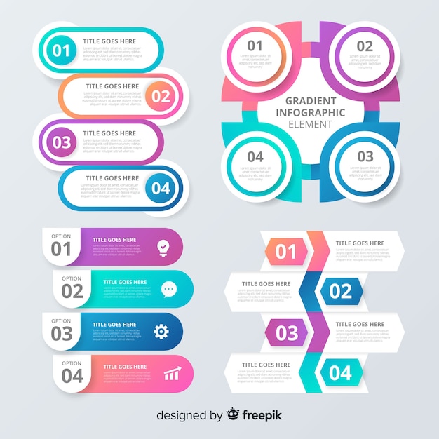 Design plano colorido elemento infográfico