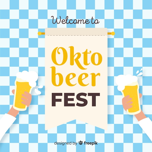 Design plano de fundo decorativo oktoberfest