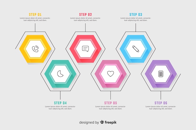 Design plano de modelo de cronograma infográfico