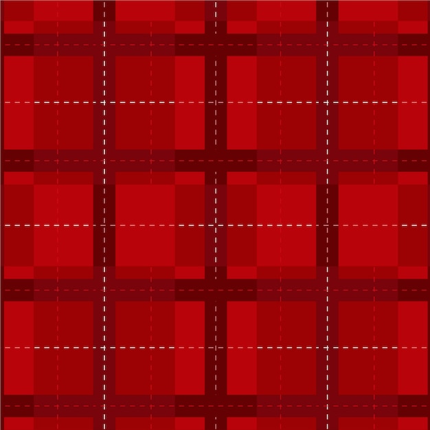 Vetor grátis design plano de padrão xadrez de natal