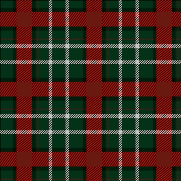 Design plano de padrão xadrez de natal