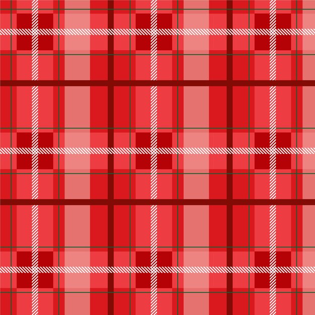 Design plano de padrão xadrez de natal