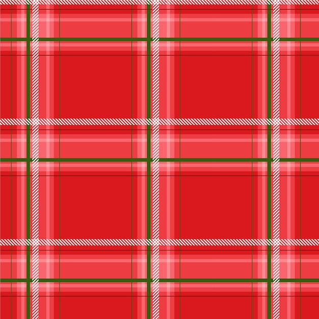 Design plano de padrão xadrez de natal
