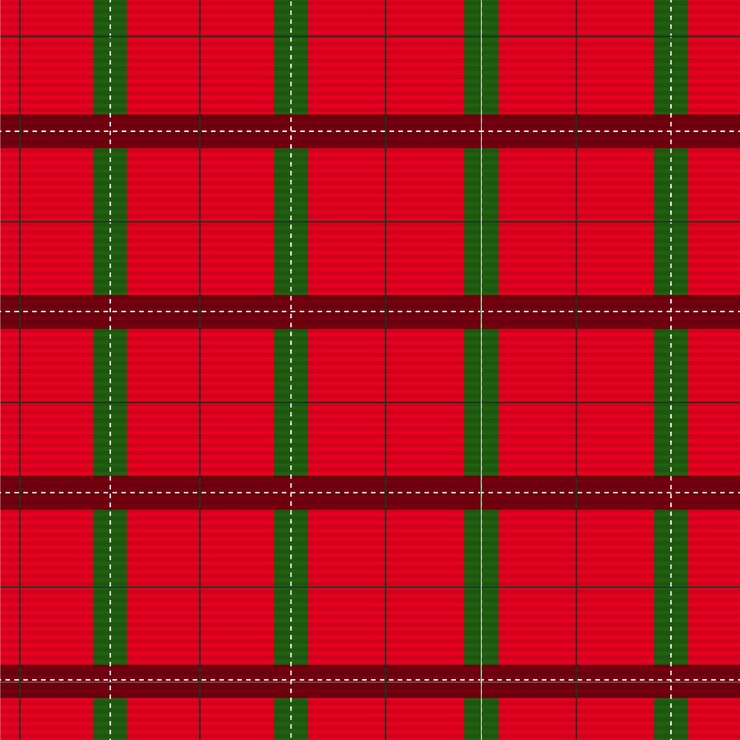 Vetor grátis design plano de padrão xadrez de natal