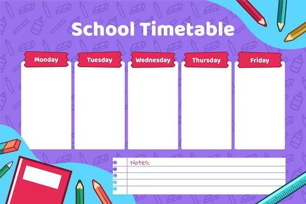 Design plano de volta ao calendário escolar