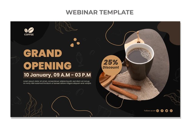 Design plano de webinary de alimentos