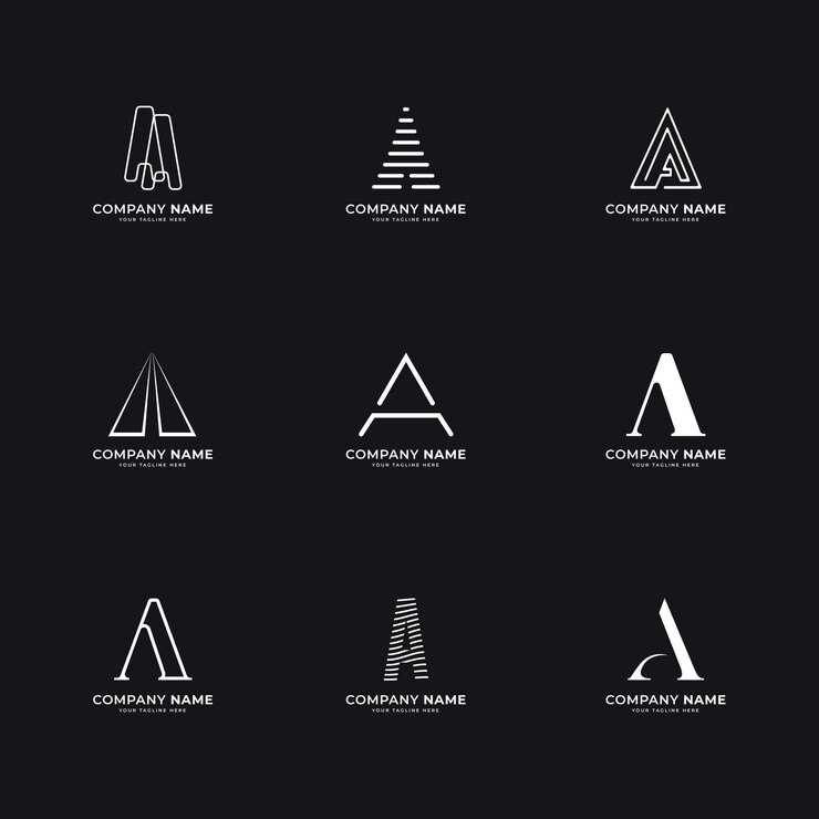 Vetor grátis design plano e modelos de logotipo