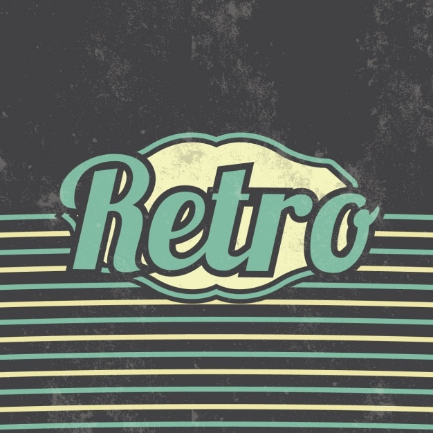 Vetor grátis design retro fundo