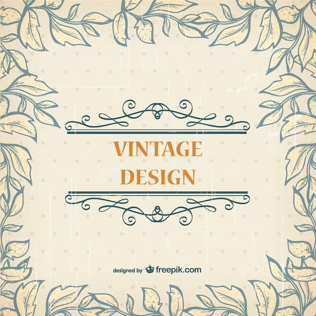 Vetor grátis design simples do vintage