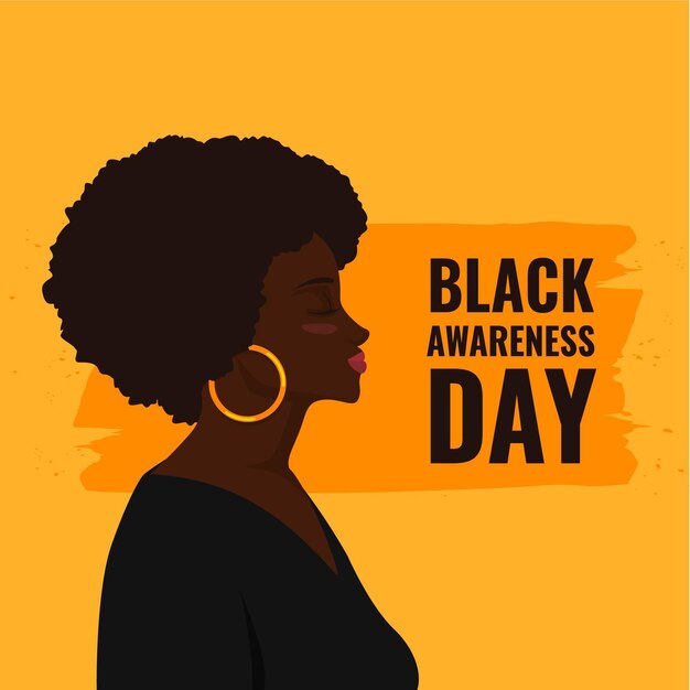 Dia da consciência negra desenhado à mão