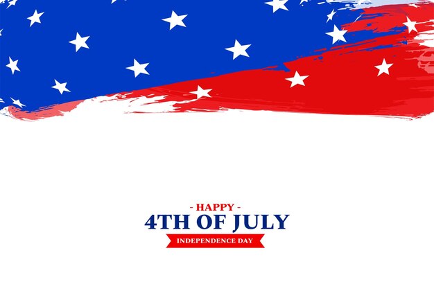 Dia da independência dos estados unidos 4 de julho fundo abstrato da bandeira