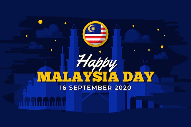 Dia da malásia com céu noturno