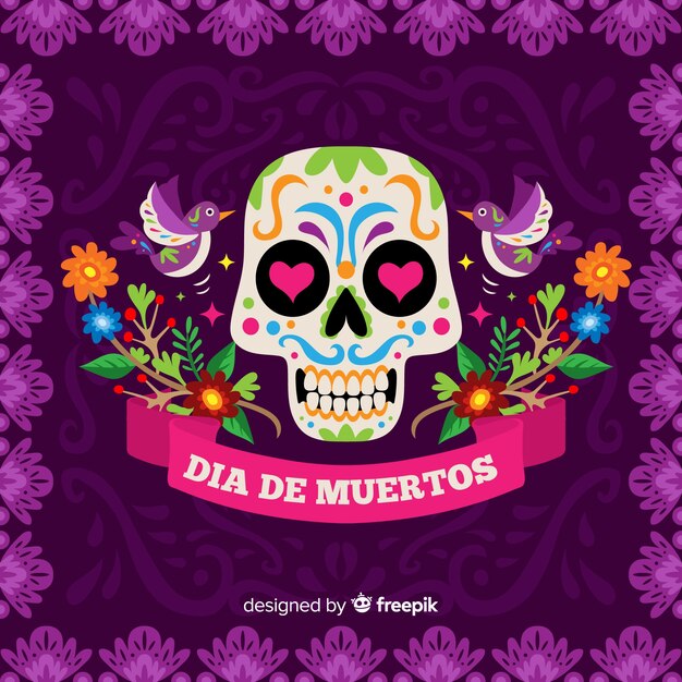 Dia de muertos fundo