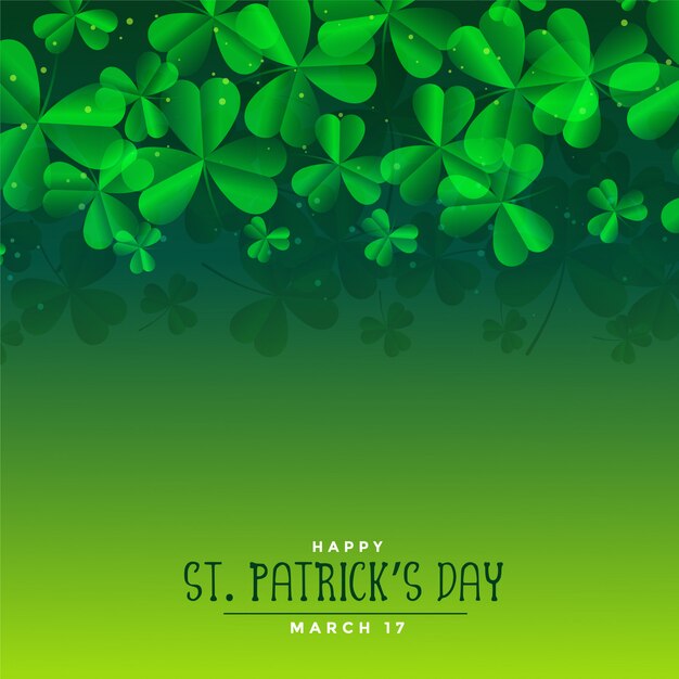 Dia de São Patrício Verde deixa o fundo