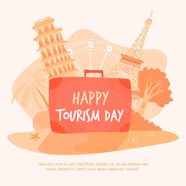 Vetor grátis dia de turismo