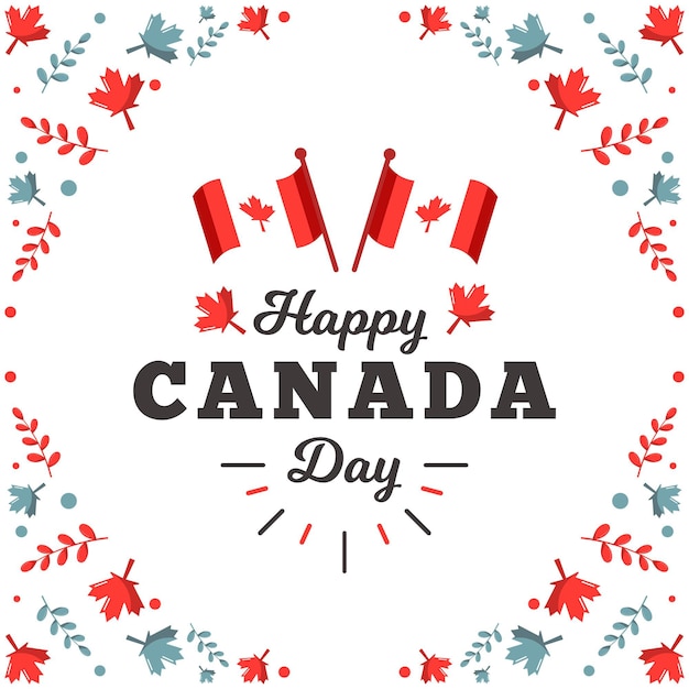 Dia do Canadá design plano de evento