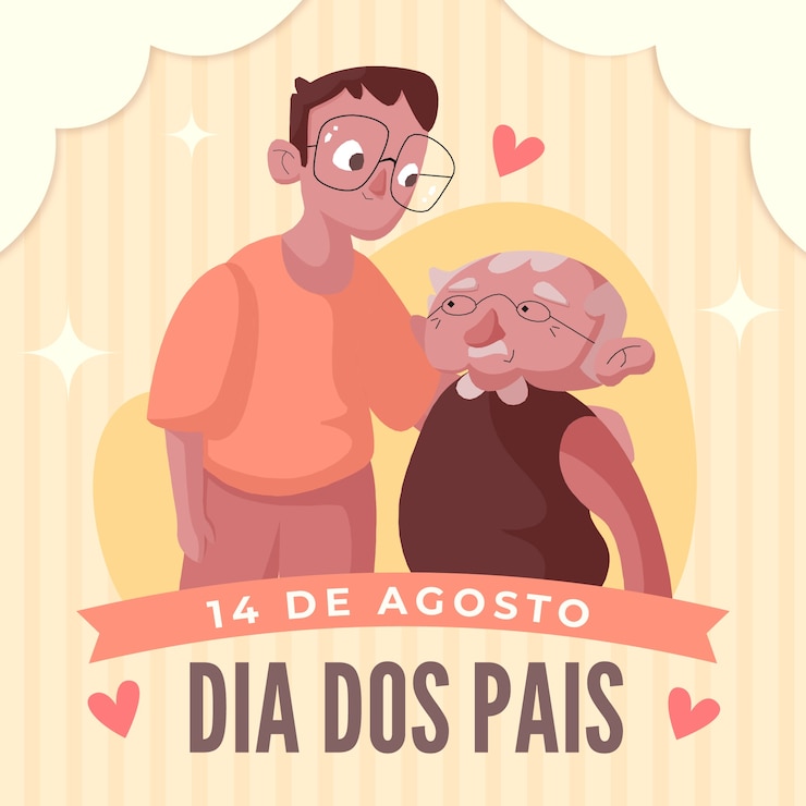 Vetor grátis dia dos pais plano desenhado à mão