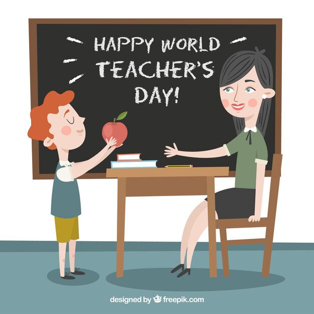 Dia dos professores do mundo feliz