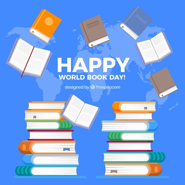 Vetor grátis dia feliz do livro mundial feliz
