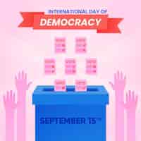 Vetor grátis dia internacional da democracia