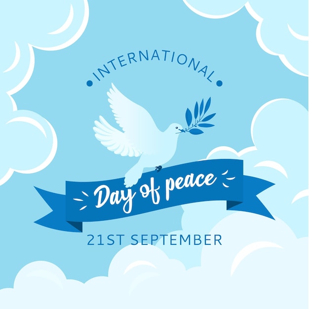 Vetor grátis dia internacional da paz de design plano