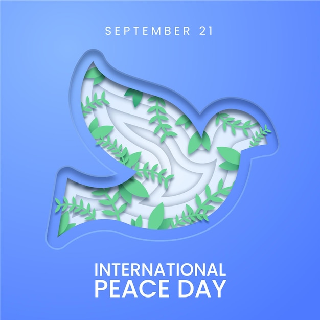 Vetor grátis dia internacional da paz em estilo jornal