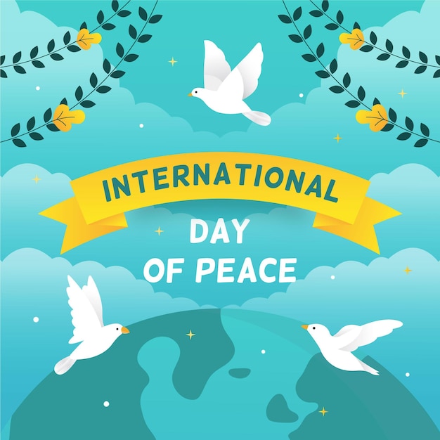 Vetor grátis dia internacional da paz