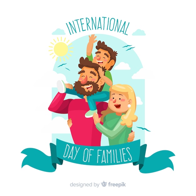 Vetor grátis dia internacional das famílias
