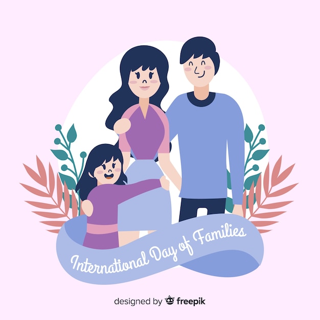 Dia internacional do background das famílias