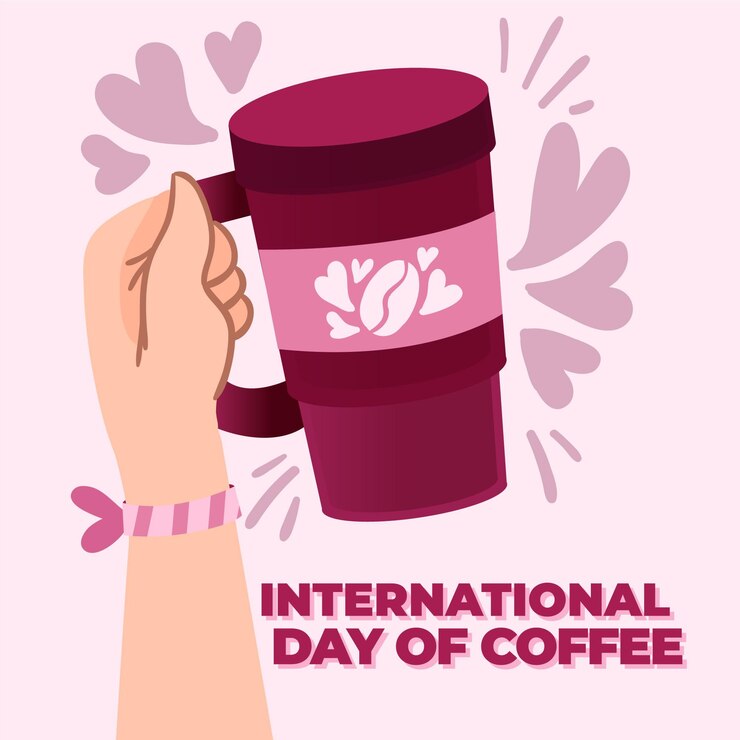 Vetor grátis dia internacional do café desenhado à mão