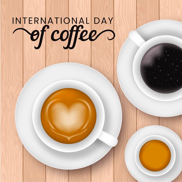 Vetor grátis dia internacional do café realista