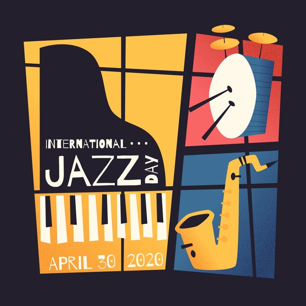 Dia internacional do jazz plano