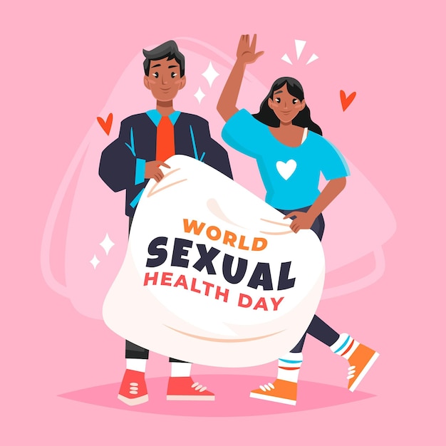Dia internacional ilustrado de saúde sexual