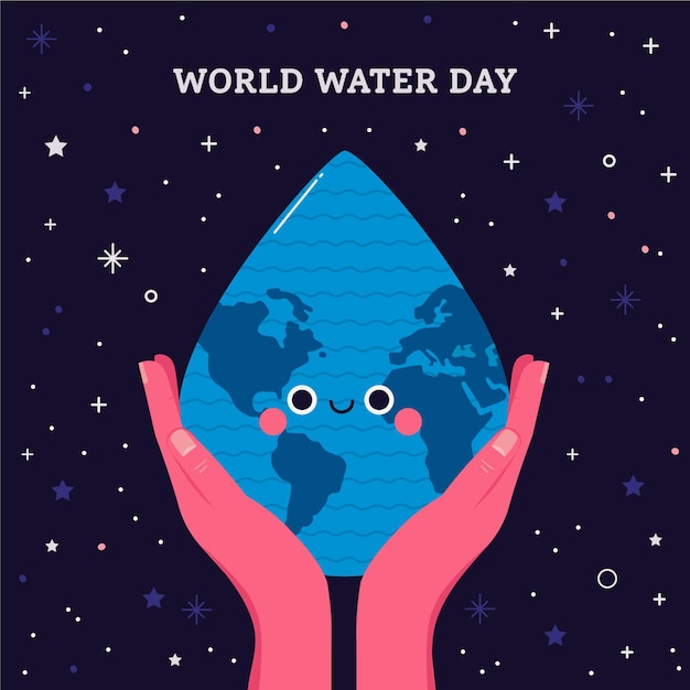 Vetor grátis dia mundial da água