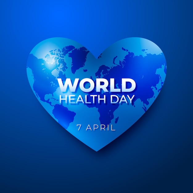 Vetor grátis dia mundial da saúde realista