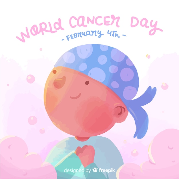 Vetor grátis dia mundial do câncer